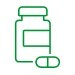 Icon of a medicine bottle and tablet