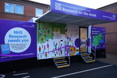 The front of the research bus