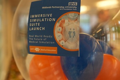 Immersive Simulation Suite Launch event balloon