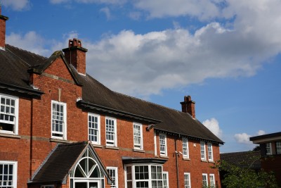 View of one of the buildings at St. George's Hospital