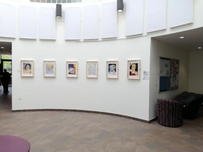 Image shows a gallery space at The Redwoods Centre.